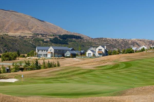 Coronet Square homes viewed across the 3rd fairway of the Coronet 9.